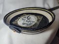 Nightmare Embroidered Rope Basket, Handmade Rope Basket with Jack and Sally Embroidery