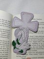 Lily Cross Bookmark, Easter Bookmark