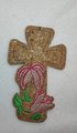 Lily Cross Bookmark, Easter Bookmark