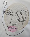 COMPLETE SET, Save Big, Seven Embroidery Designs! Continuous Line Embroidery Designs, Sketch Embroidery Designs, Digital Download, Two Sizes