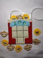 Zoo Tic-tac-toe Travel Game, Customizable Colors, Add Name, Lion and Monkey Markers