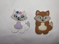 Fox Ice Pop Holder, Floral Fox Popsicle Holder