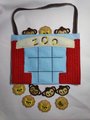 Zoo Tic-tac-toe Travel Game, Customizable Colors, Add Name, Lion and Monkey Markers