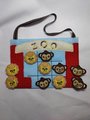 Zoo Tic-tac-toe Travel Game, Customizable Colors, Add Name, Lion and Monkey Markers