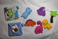Dinosaur Play Set, Dinosaur Travel Feltie Playset, T-Rex, Triceratops, Pterodactyl, Brachiosaurus