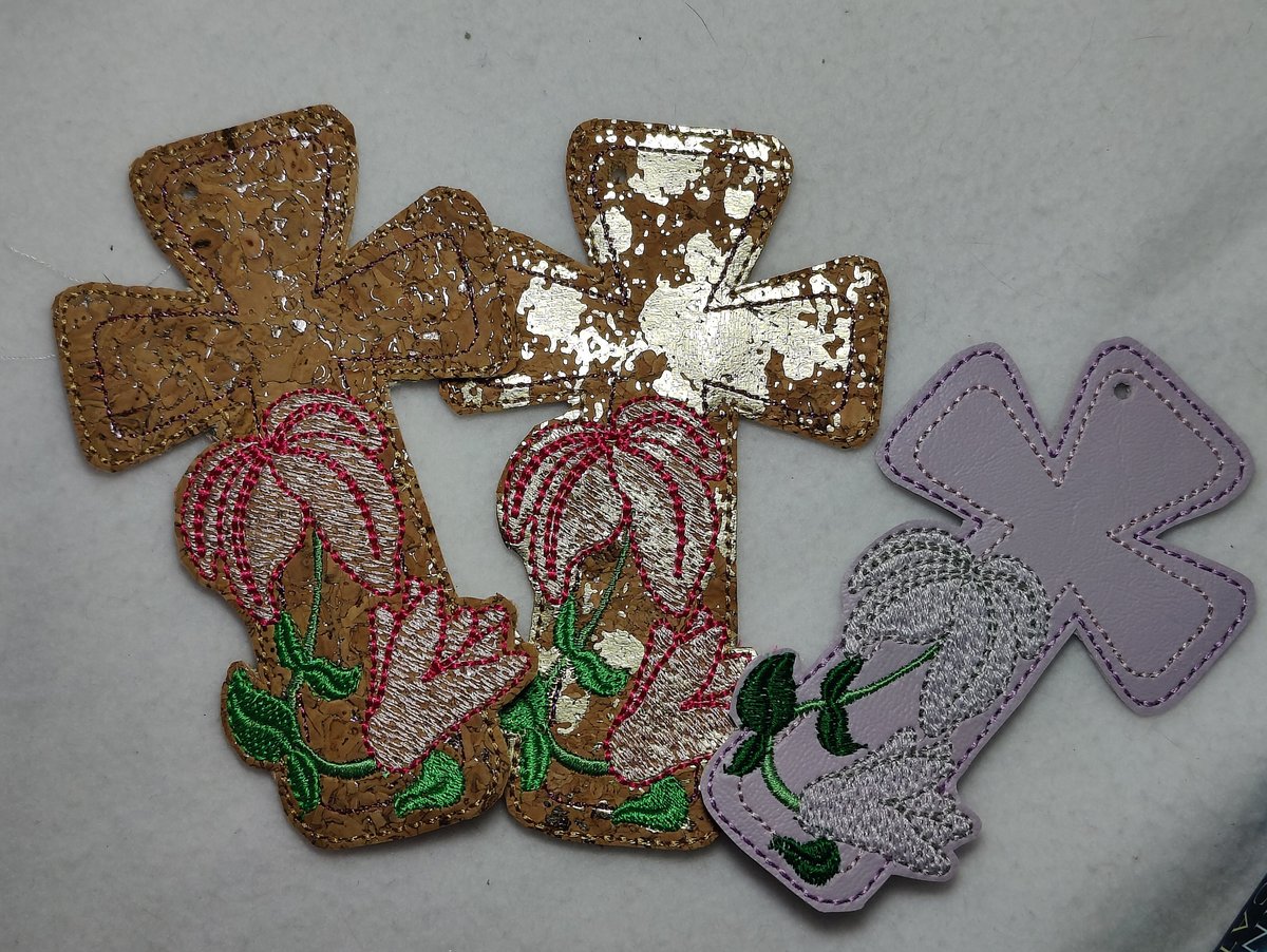 Lily Cross Bookmark, Easter Bookmark