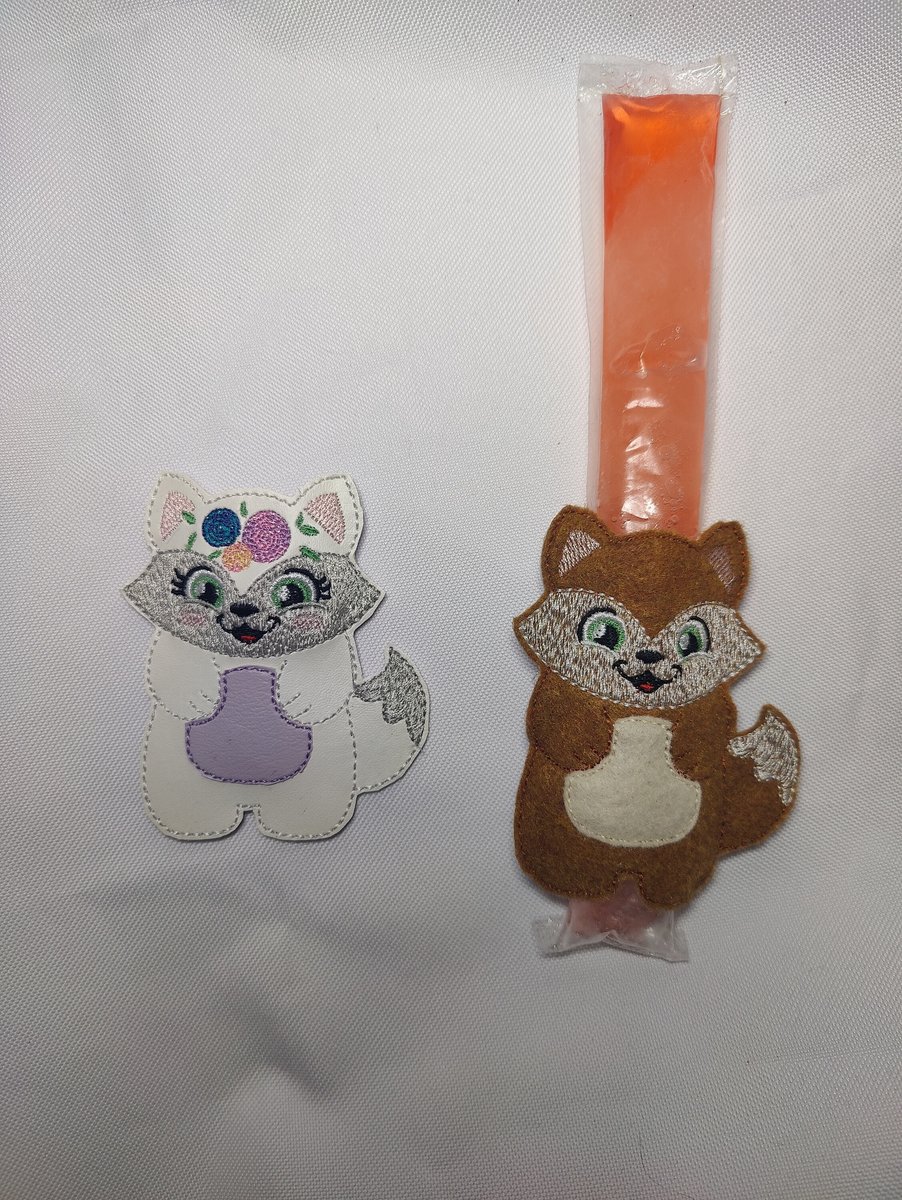 Fox Ice Pop Holder, Floral Fox Popsicle Holder