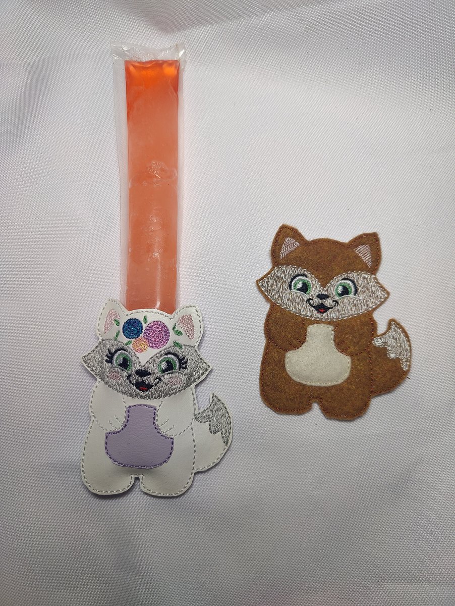 Fox Ice Pop Holder, Floral Fox Popsicle Holder
