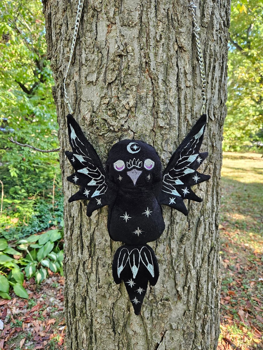 Midnight Raven Side Familiar Purse